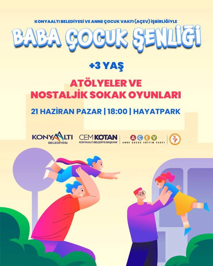 Konyaaltı Belediyesi'nden Babalar Günü'ne özel şenlik