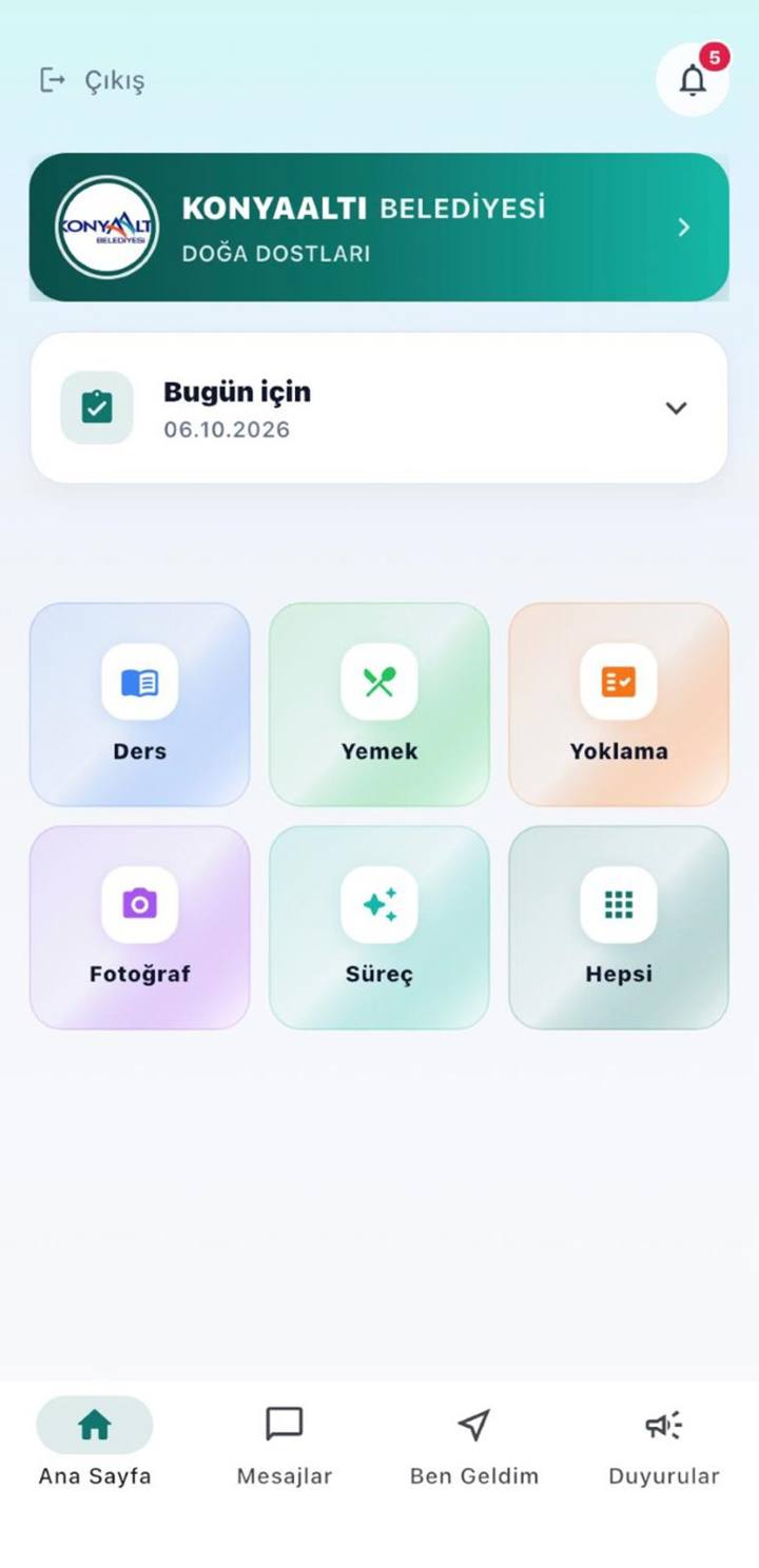 Aileler 'Konyaaltı Kreşim'le çocuklarını takip edecek